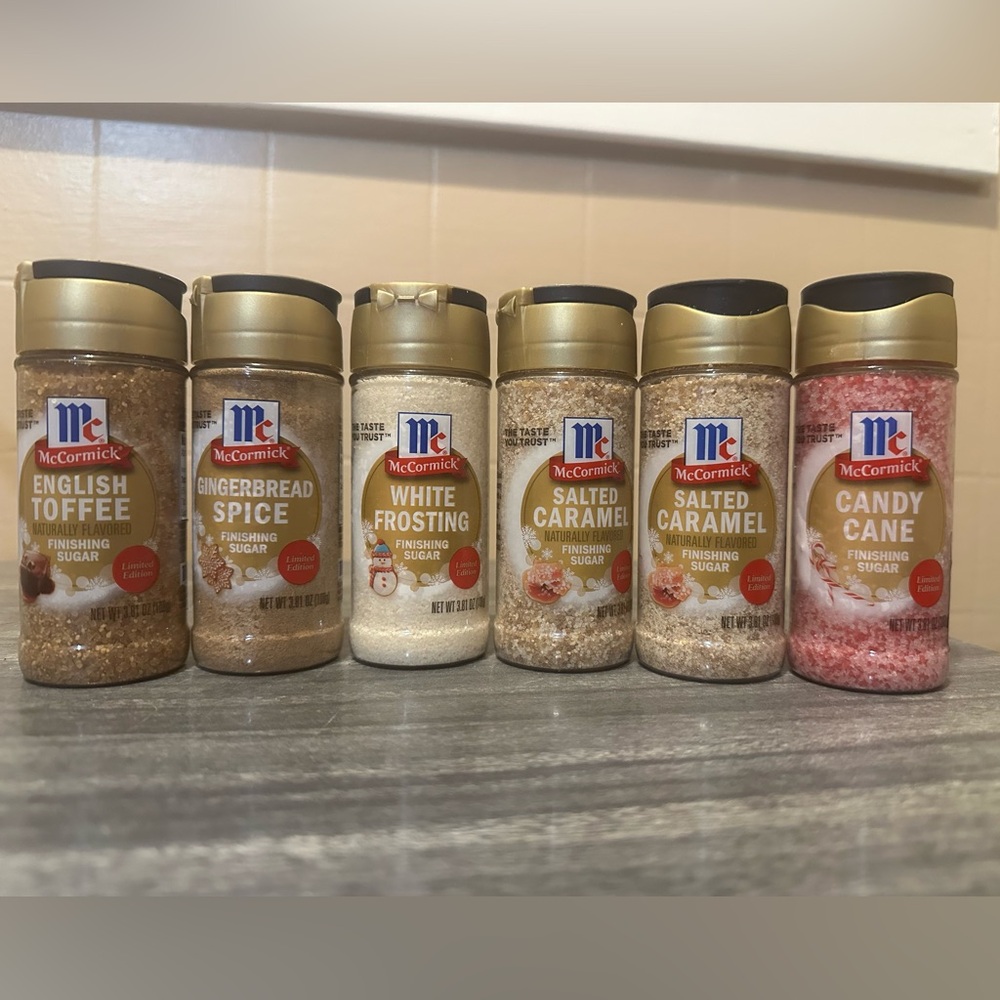 McCormick Finishing Sugar limited edition set of 6